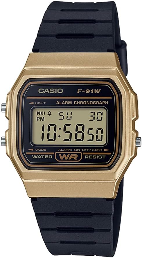 Relógio Casio Preto e Dourado