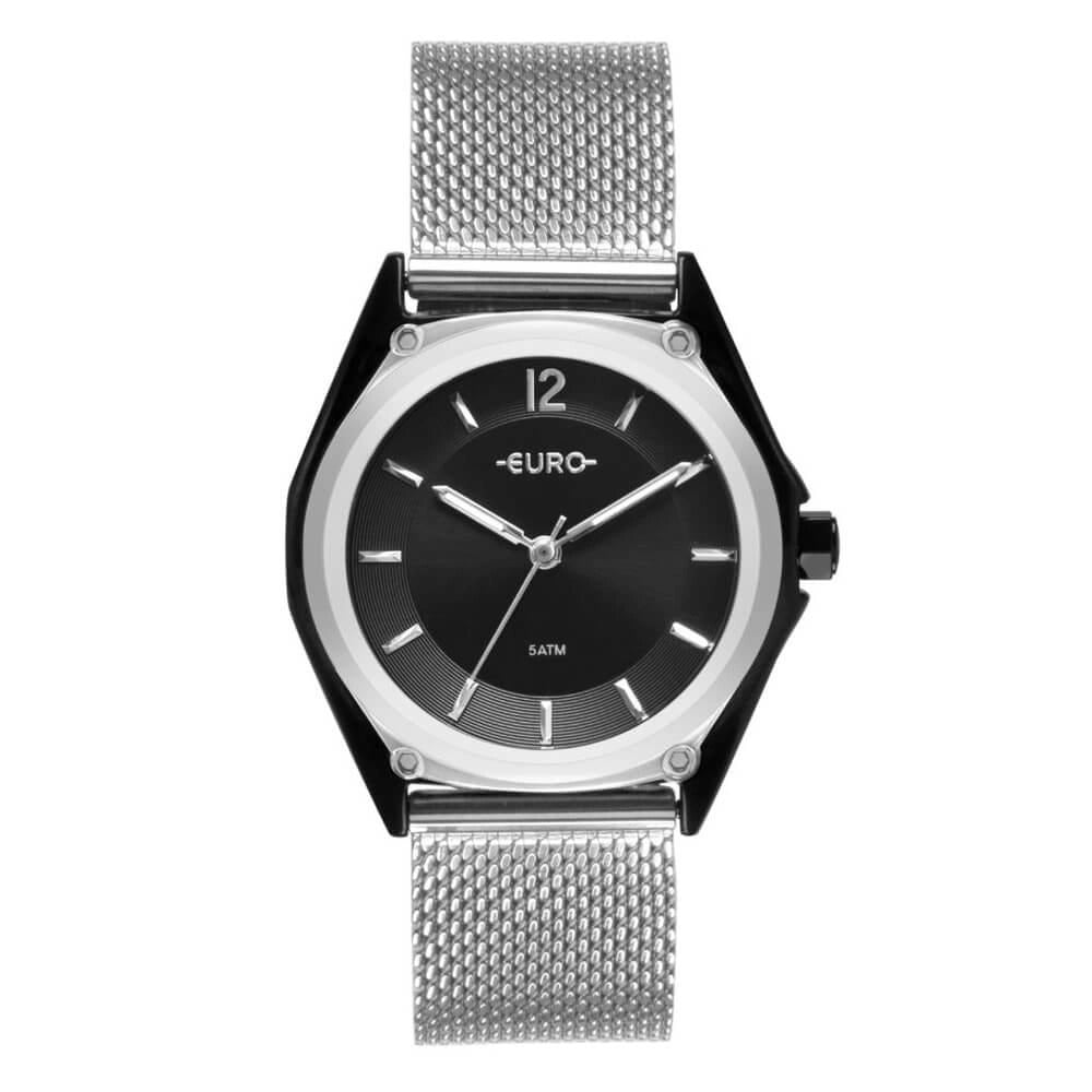 Relógio Euro Analógico Prata