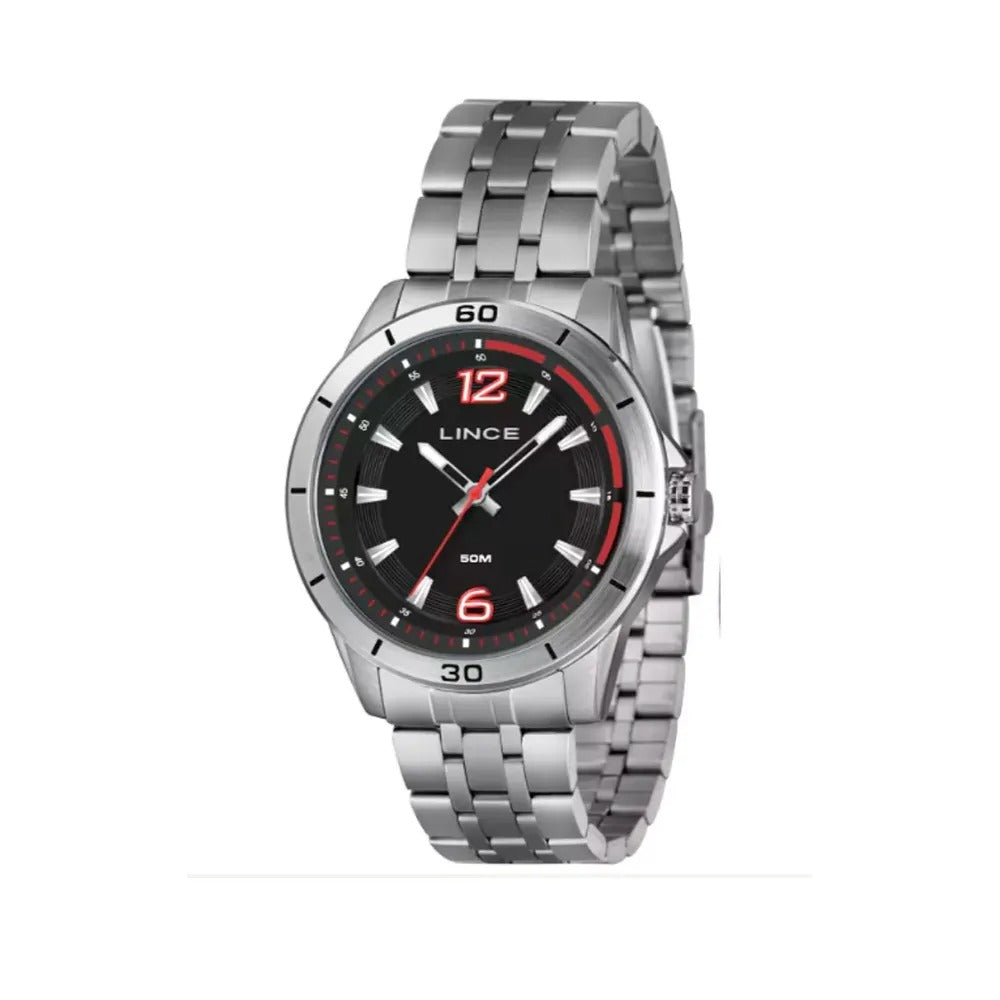 Relógio Lince Analógico Prata