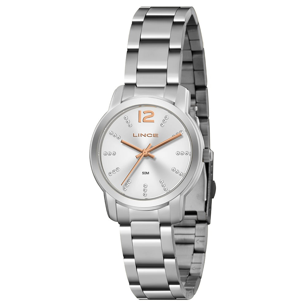 Relógio Lince Analógico Prata