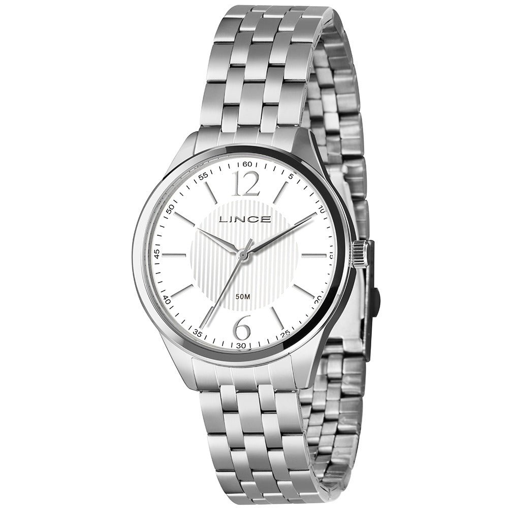 Relógio Lince Analógico Prata