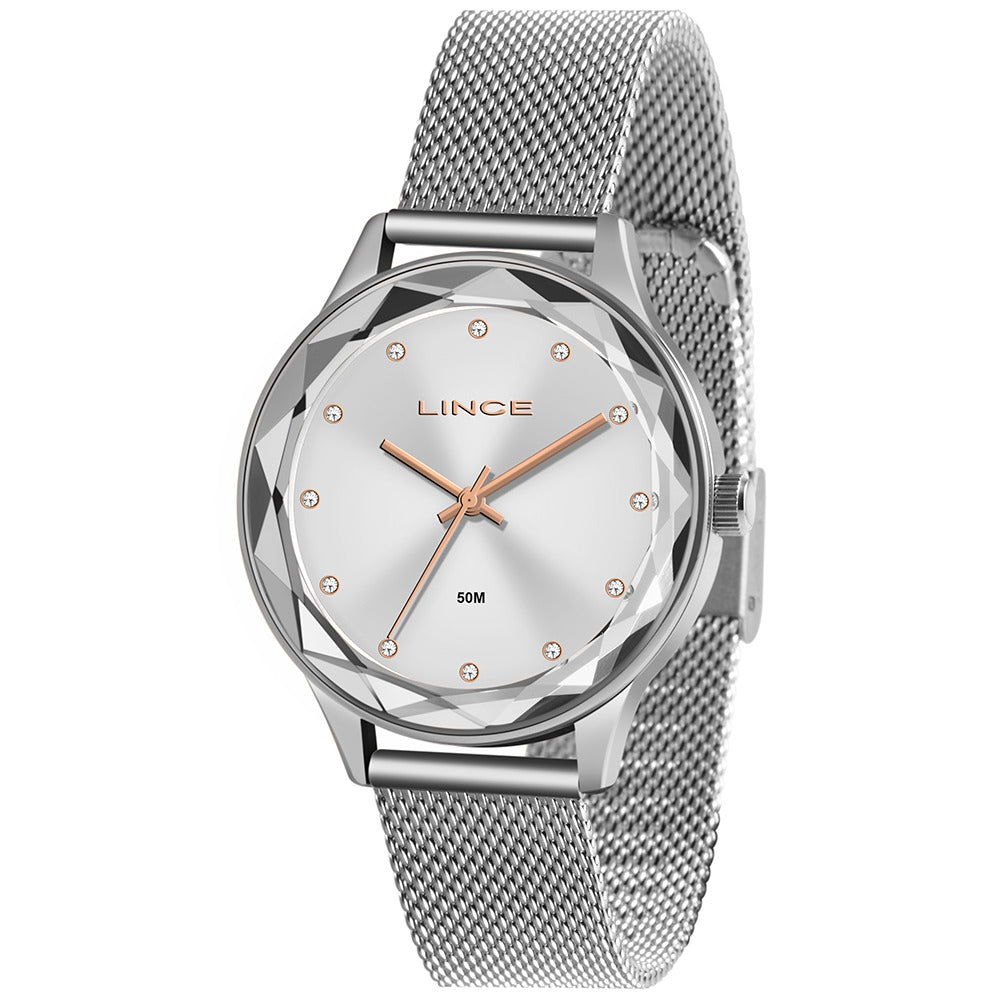 Relógio Lince Analógico Prata