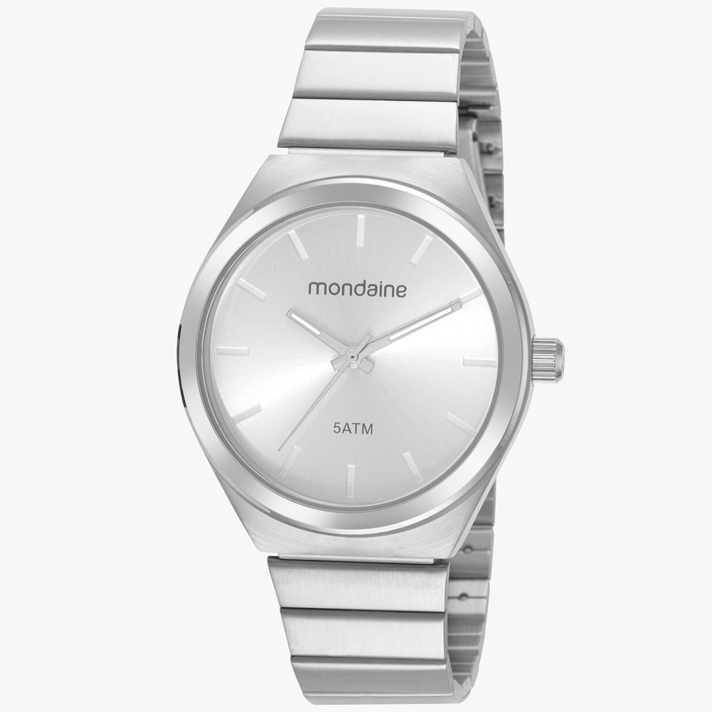 Relógio Mondaine Analógico Prata