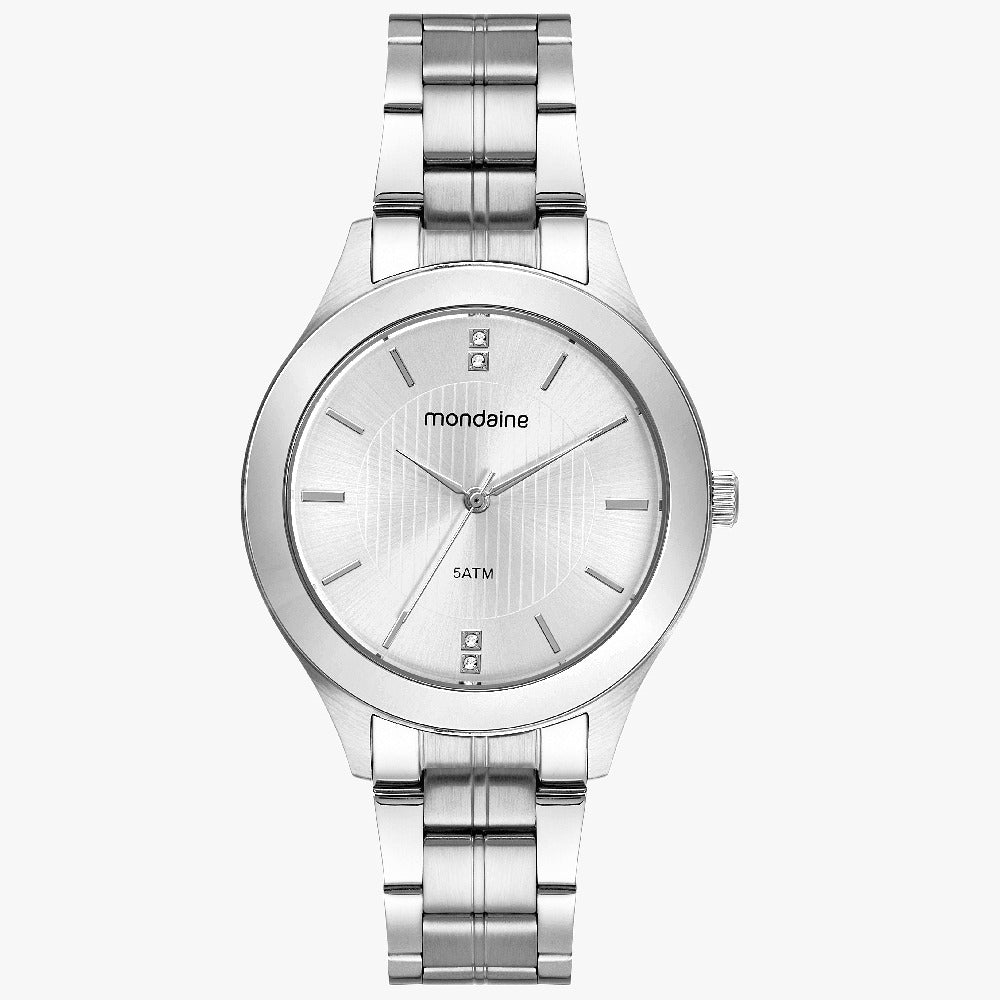 Relógio Mondaine Analógico Prata