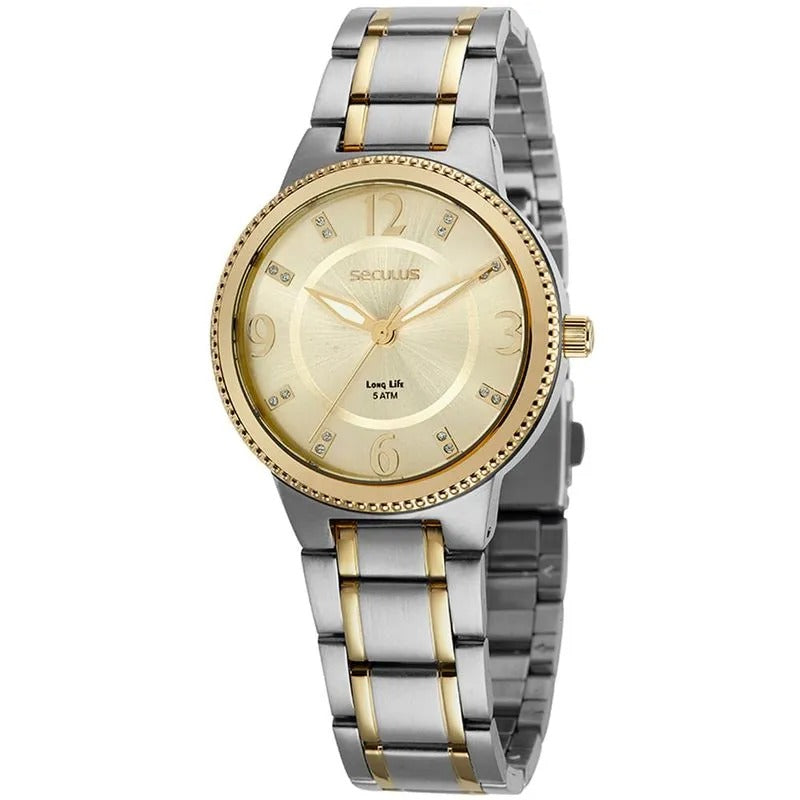Relógio Seculus Bicolor