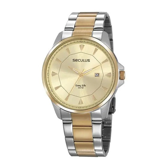 Relógio Seculus Bicolor Analógico