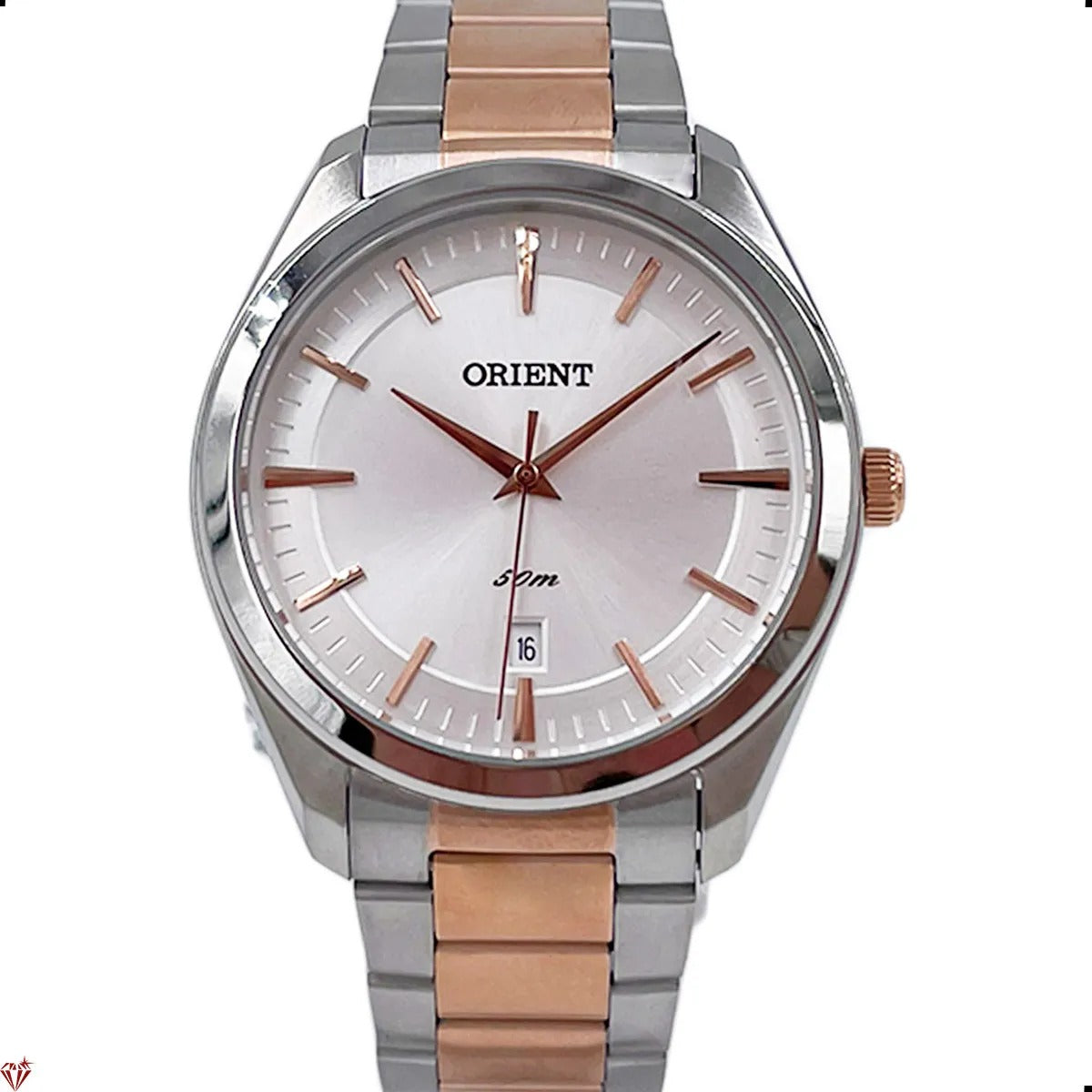 Relógio Orient Analógico Bicolor