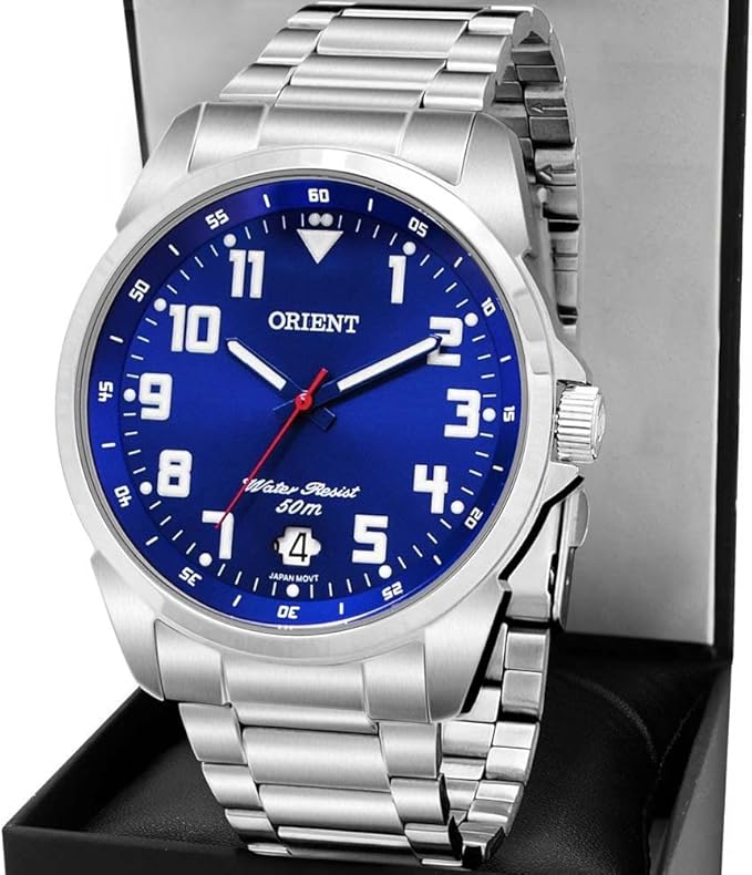 Relógio Orient Analógico Prata