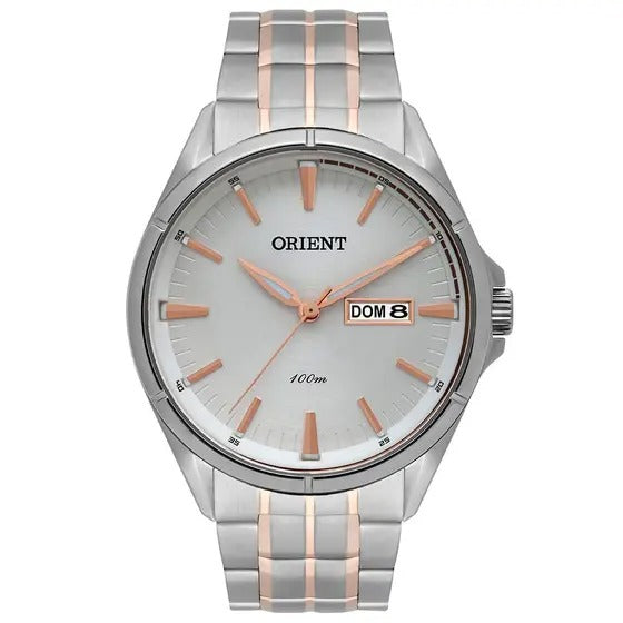 Relógio Orient Analógico Bicolor