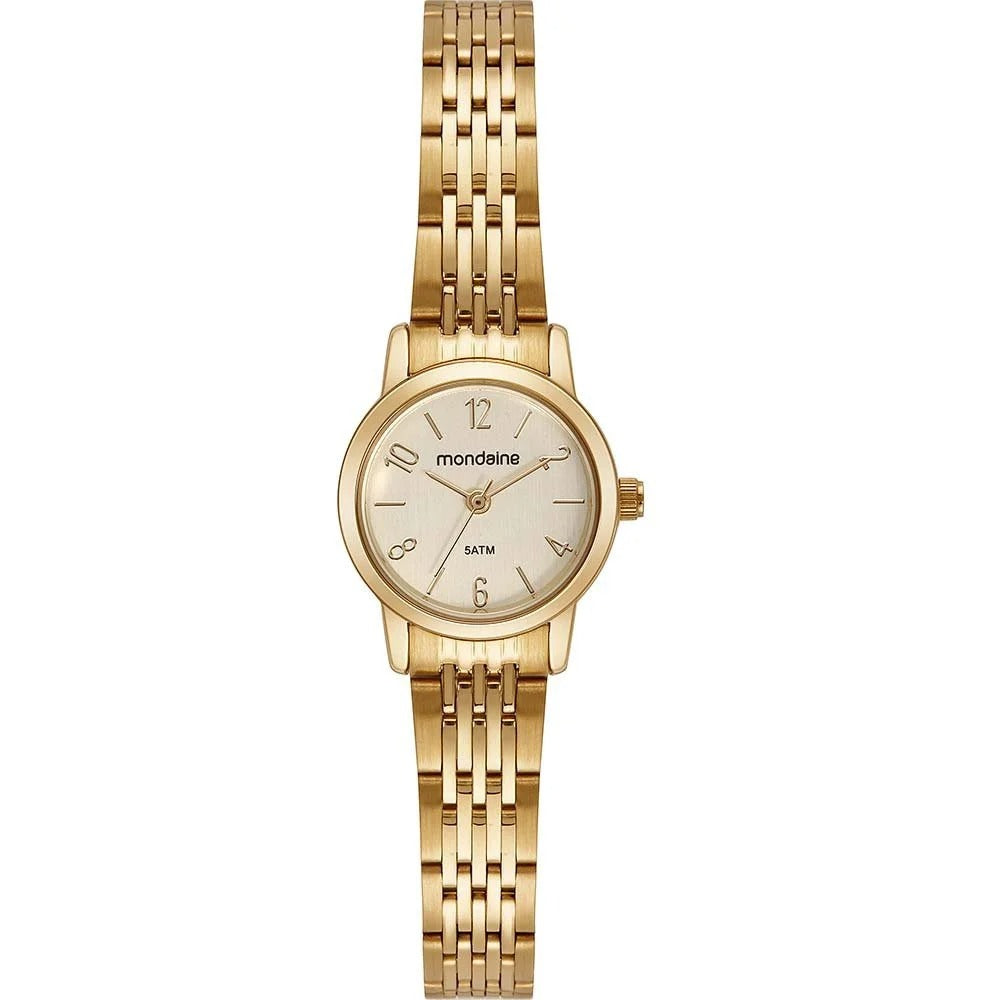Relógio Mondaine Analógico Dourado
