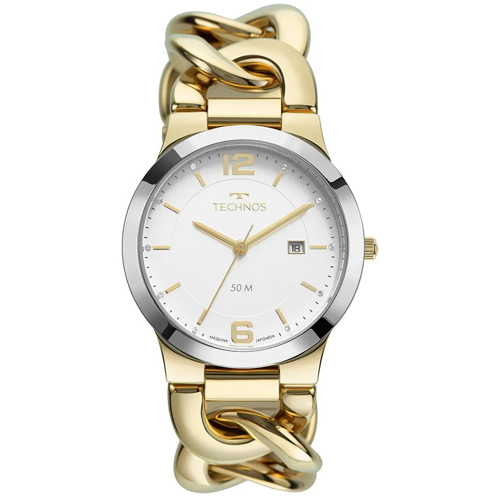 Relógio Technos Analógico Dourado
