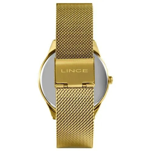 Relógio Lince Analógico Dourado