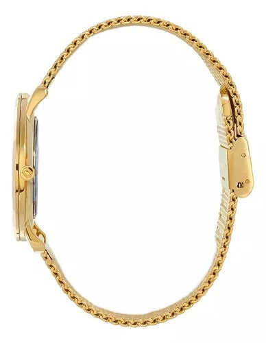Relógio Orient Analógico Dourado Slim