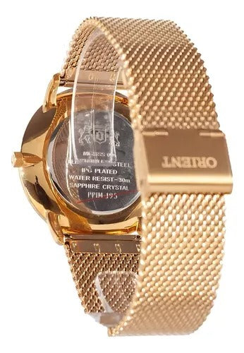 Relógio Orient Analógico Dourado Slim