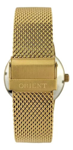Relógio Orient Automático Dourado Pulseira esteira