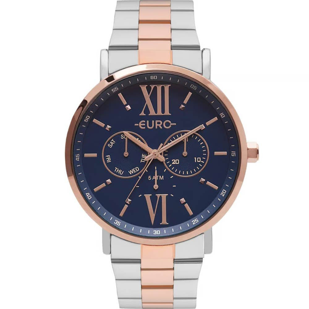 Relógio Euro Bicolor