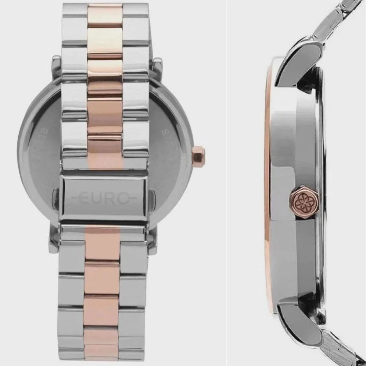 Relógio Euro Bicolor