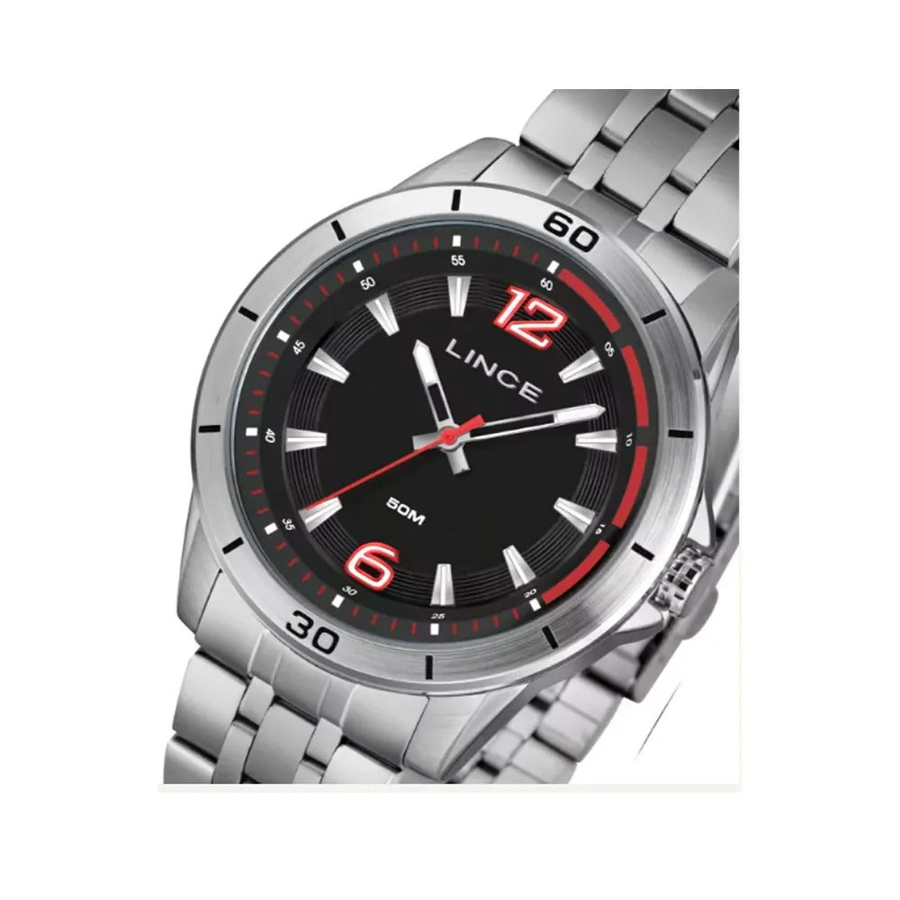 Relógio Lince Analógico Prata