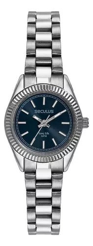 Relógio Seculus Analógico Prata