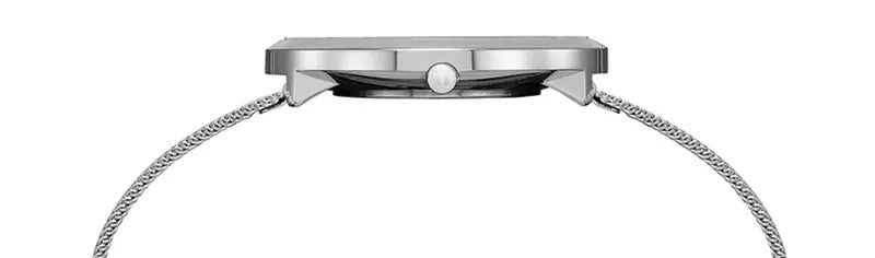 Relógio Seculus Analógico Slim Prata