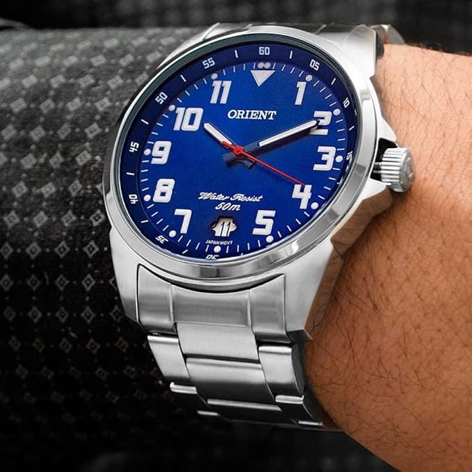 Relógio Orient Analógico Prata