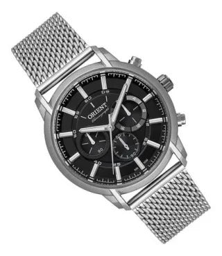 Relógio Orient Analógico Cronógrafo Prata