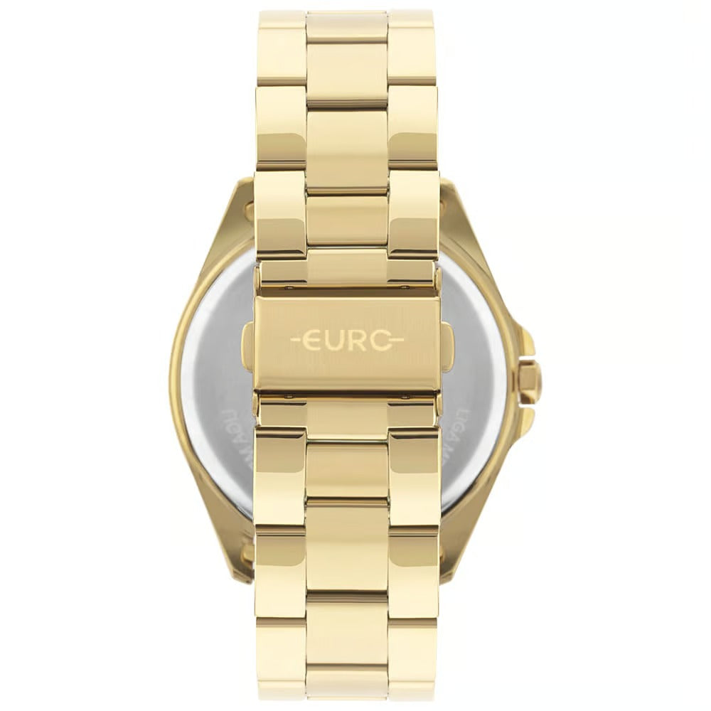 Relógio Analógico Euro Dourado