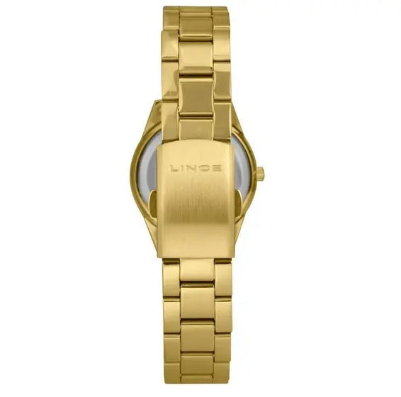 Relógio Lince Analógico Dourado