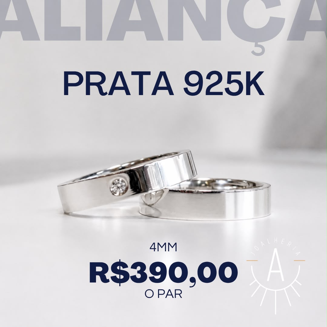 Aliança quadrada