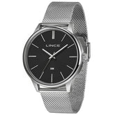 Relógio LINCE masculino analógico preto prata MRMM019L46 P1SX