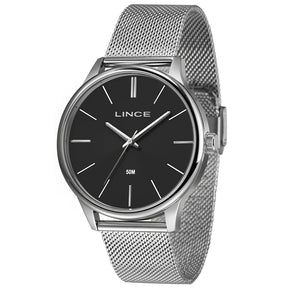 Relógio LINCE masculino analógico preto prata MRMM019L46 P1SX