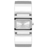 Relógio Euro Feminino  Bracelete Retangular Prateado