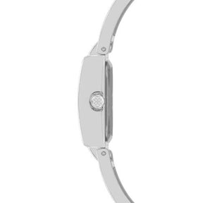 Relógio Euro Feminino  Bracelete Retangular Prateado