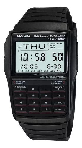 Relógio Casio Preto Vintage Calculadora