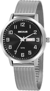 Relógio Seculus Analógico Prata