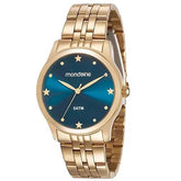 Relógio Mondaine Analógico Dourado