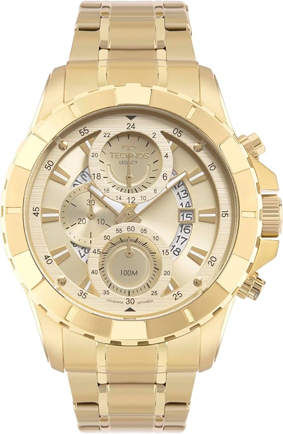 Relógio Technos Analógico Dourado