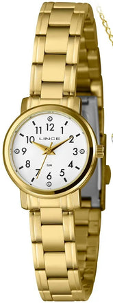 Relógio Lince Analógico Dourado
