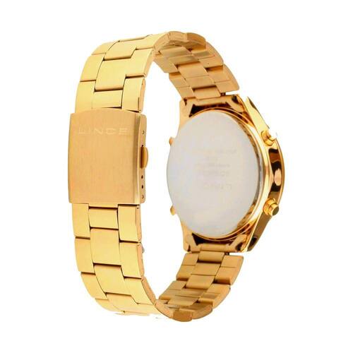 Relógio Lince Digital Dourado