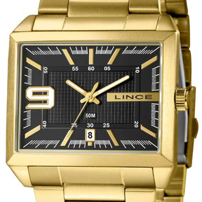 Relógio Lince Analógico Dourado