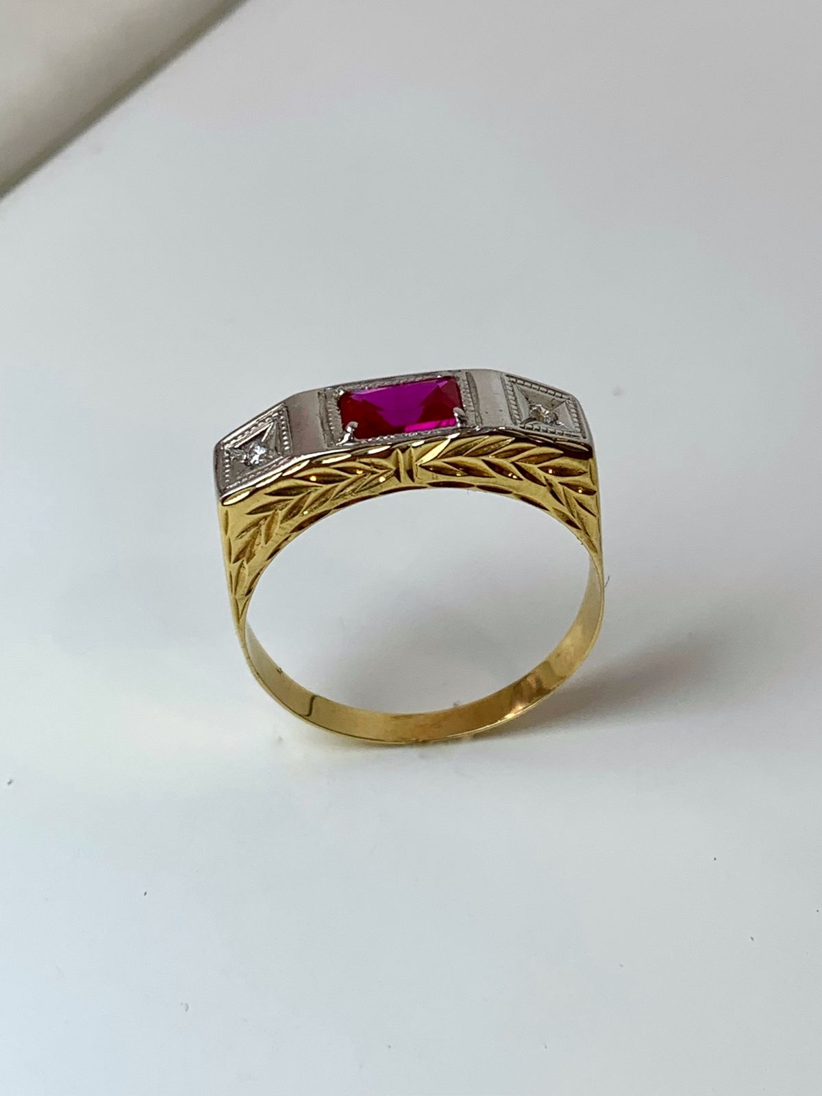 Anel de formatura ouro 18k