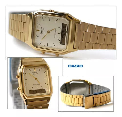 Relógio Casio Anadigi Dourado