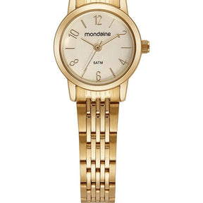 Relógio Mondaine Analógico Dourado
